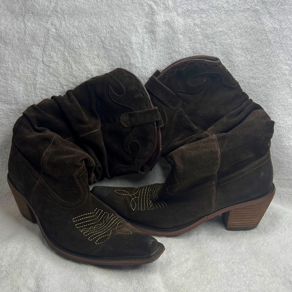 Saddle Size 7 Western Cowgirl Boots Womens Brown
